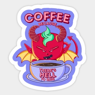 Demonic Coffee brew Sticker